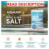 Aqua Joe 40 lb Fast-Dissolving Pool Salt AJ-PS40