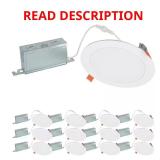 HLBSL 6" LED, 600 lm, 5CCT, White