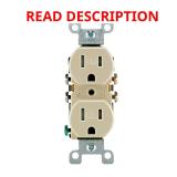 Leviton 15A 125V Duplex Outlet 5-15R 10pk