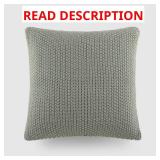 Eucalyptus Seed Stitch Knit Throw Pillow Cover