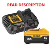 20V MAX 6.0Ah Battery Pack & Charger Kit