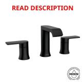 MOEN Genta 8 in. Widespread Matte Black