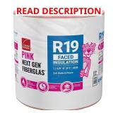 R-19 Faced Fiberglass Roll 15" x 39.2 ft 3XBID