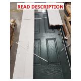 80x36 inch green front door