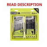 Black Oxide Hex Shank Drill Bit Set (25-Piece)