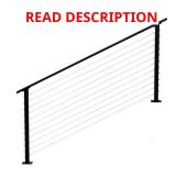6 ft. Black Stair Cable Railing