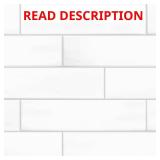 LuxeCraft White 4x16 Glazed Ceramic Tile
