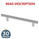 30-Pack Simple Bar Cabinet Pulls Stainless