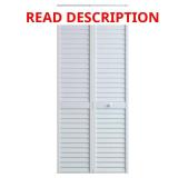 24 in. x 80 in. Louver Pine Closet Bi-fold Door