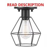 Hampton Bay Bryson 1-Light Matte Black Mount