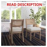 Brentwood Oak Cane Back Armless Chair