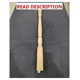 (10) Unfinished Wooden Stair Balusters