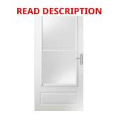 400 Series 32x80 Storm Door, Nickel Hardware