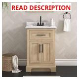 Doveton 24" Freestanding Vanity w/ Marble Top