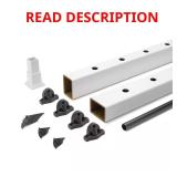 Enhance 6 ft x 36 in White Rail Kit