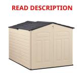 6 ft. 6 in. x 5 ft. Slide-Lid Resin Shed