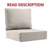 Carolina 24x24x6 Olefin Lounge Cushion Beige