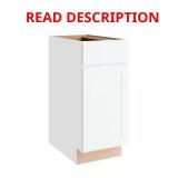 Courtland 15x24x34.5 Shaker Base Polar White