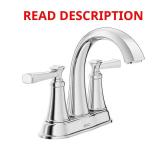 Rumson 4in Centerset 2-Handle Faucet, Chrome