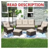 Wicker Patio Seating Set (2 chairs)