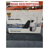 4MP wireless camera with solar power