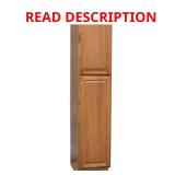 Hampton 18x24x90 Pantry Cabinet, Oak
