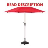 9 ft Aluminum Market Umbrella, Crank & Tilt