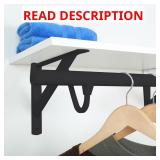 18-30 in Adjustable Closet Rod - Matte Black