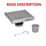 Designline 4x4 in Stainless Shower Drain