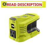 RYOBI 18V ONE+ 150W Portable Battery Inverter