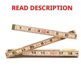 Crescent Lufkin 6 ft. Wood Rule Brass Extends