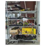 Rack Lot Assorted USED and DAMAGED Tools , RACK N