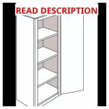 Denver White Shaker Wall Cabinet (15x42x12)