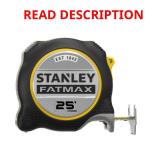 Stanley Fatmax 25 ft Tape Measure 1 pk