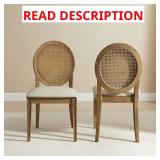 Katia Driftwood Woven Back Chair Set 2