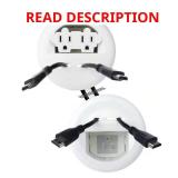 In-Wall Power and Cable Kit, White