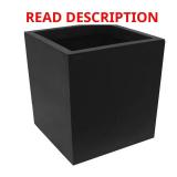 Guinevere Square Slate Planter, Self-Watering