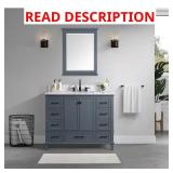 Merryfield 43" Bath Vanity with Marble Top
