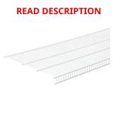 Close Mesh 16in D x 72in W Pantry Shelf