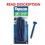 (8) 1/4 in. x 2-1/4 in. Star Flat-Head Anchors