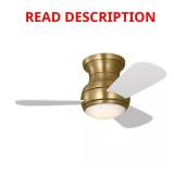 Orbis 32" Satin Brass Hugger Fan