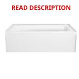 Classic 500 60" Right Drain Bathtub White