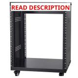 12U AV Rack Stand 20.1x27.6x20.1 in (Black)