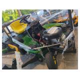 John Deere S100 42" Gas Riding Mower has Damage