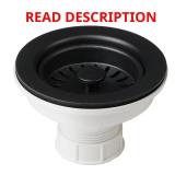KRAUS Kitchen Sink Strainer in Black