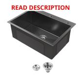 27 in Drop-In Single Bowl Sink