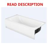 Bootz White Bathtub 14.25H x 30W x 60L