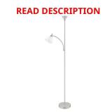 70 in. Brushed Nickel Torchiere Lamp