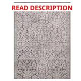 Skyline Gray 5 ft. x 7 ft.Floral Area Rug