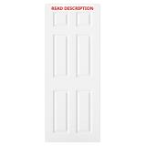BARNSMITH 30x80 6-Panel White Door Slab